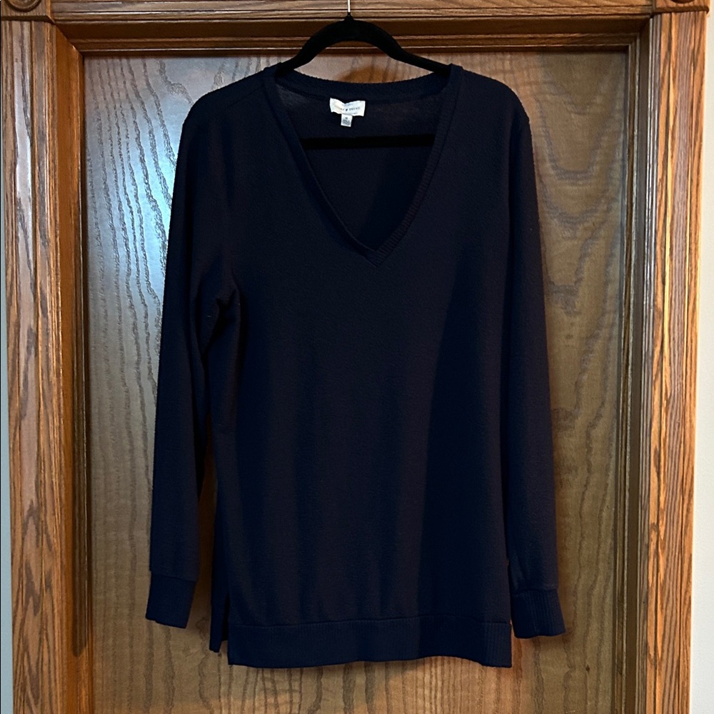 Lucky Brand Classic Navy Knit Top